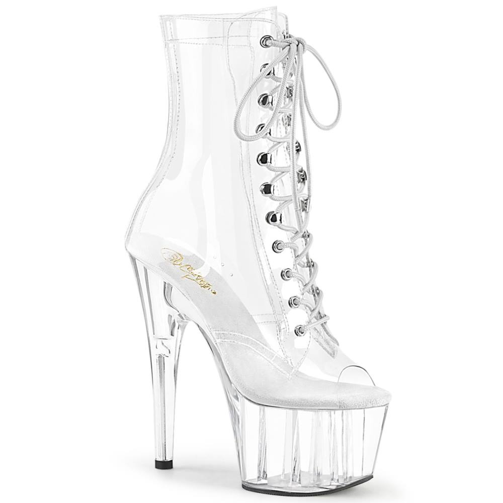 Pleaser - ADORE1021C Bottes de plateforme, Pole dance chaussures - Chaussures de pole dance - Transparent Product image